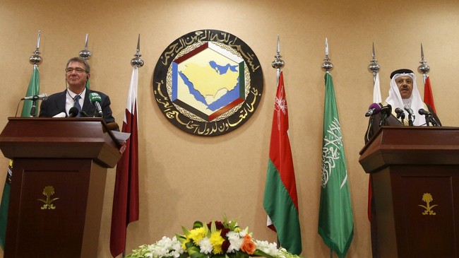 Amerika Serikat dan Dewan Kerja Sama Teluk, GCC, sepakat berpatroli bersama untuk menghentikan pengiriman senjata Iran ke Yaman.