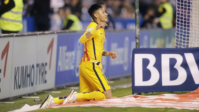 Foto Para Pencetak Delapan Gol Barca ke Gawang Super Depor