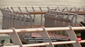 Jembatan Sepeda Runtuh, Dua Orang Tewas