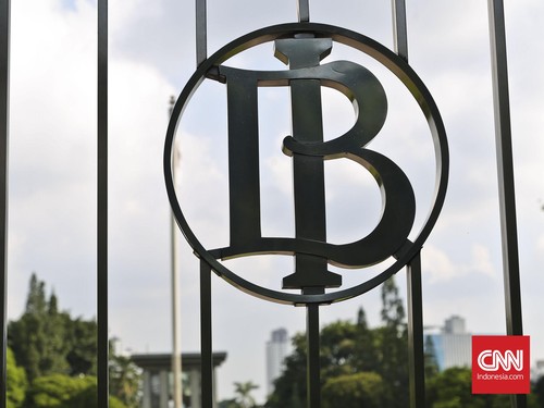Logo Bank Indonesia, Jakarta, Jumat, 22 April 2016. CNN Indonesia/Adhi Wicaksono.