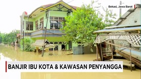 Banjir Menerjang Permukiman Warga di Bekasi