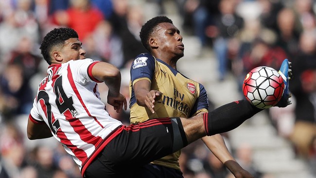 Babak pertama Sunderland lawan Arsenal di Stadium of Light berakhir dengan skor kacamata.