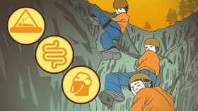 Cara Unik Pemanjat Bertahan di Atas Tebing