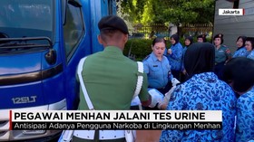 Pegawai Menhan Jalani tes Urine