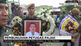 Pemakaman Petugas Pajak di Medan