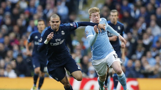 Manchester City dan Real Madrid mengakhiri babak pertama dengan skor 0-0. Kedua tim sulit menciptakan peluang emas di babak pertama.