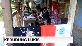 Kerajinan Kerudung Lukis dari Tasikmalaya