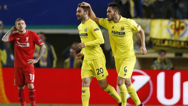 Satu-satunya gol pada leg pertama semifinal Liga Europa di Stadion El Madrigal, dicetak oleh penyerang Villarreal, Adrian, pada menit ke-92.