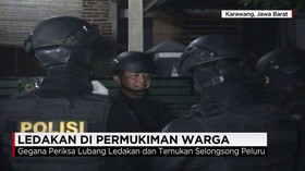 Gegana Periksa Ledakan Karawang