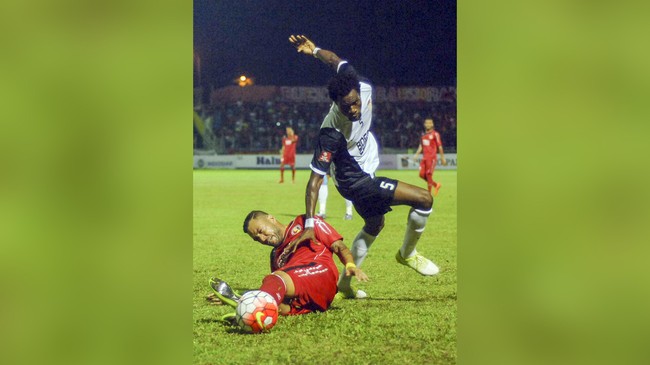 Tuan rumah Bali United sukses mengemas tiga poin atas Semen Padang di Stadion I Wayan Dipta Gianyar, pada laga lanjutan ISC, Sabtu (21/5).