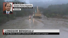 Tim Penyelamat Temukan Korban Longsor Bengkulu