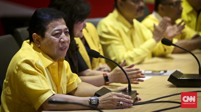 Sebanyak 14 pemilik suara dari 33 Dewan Pimpinan Daerah Golkar tingkat I telah menetapkan pilihan kepada Setya Novanto untuk jadi ketua umum Golkar.