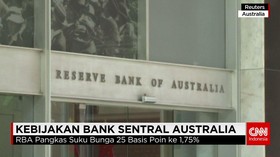 RBA Pangkas Suku Bunga 25 Basis Poin ke 1,75%