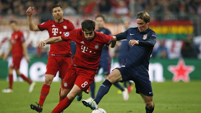 Striker Rojiblancos, Fernando Torres, mengungkapkan ketegangan laga leg kedua semifinal Liga Champions di Stadion Allianz Arena, Selasa (3/5).