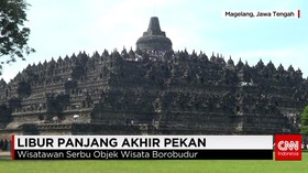 Suasana Liburan di Candi Borobudur
