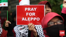 Protes Kekerasan di Aleppo, Aktivis Berdemo di Kedubes Suriah