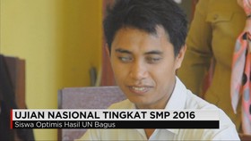 Siswa Tuna Netra Ikuti Ujian Nasional