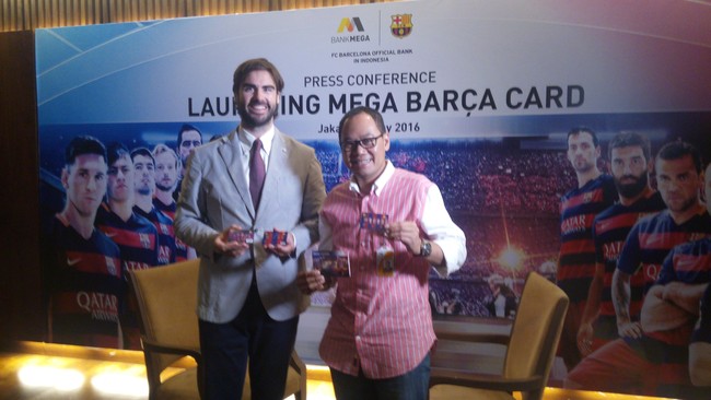 Kartu co-branding FC Barcelona beredar sudah hampir 3.000 keping dengan nilai transaksi per kartu rata-rata Rp3,8 juta.