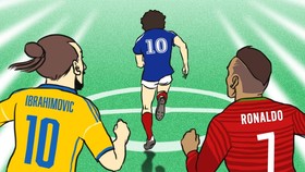 Misi Ibrahimovic dan Ronaldo Mengejar Platini