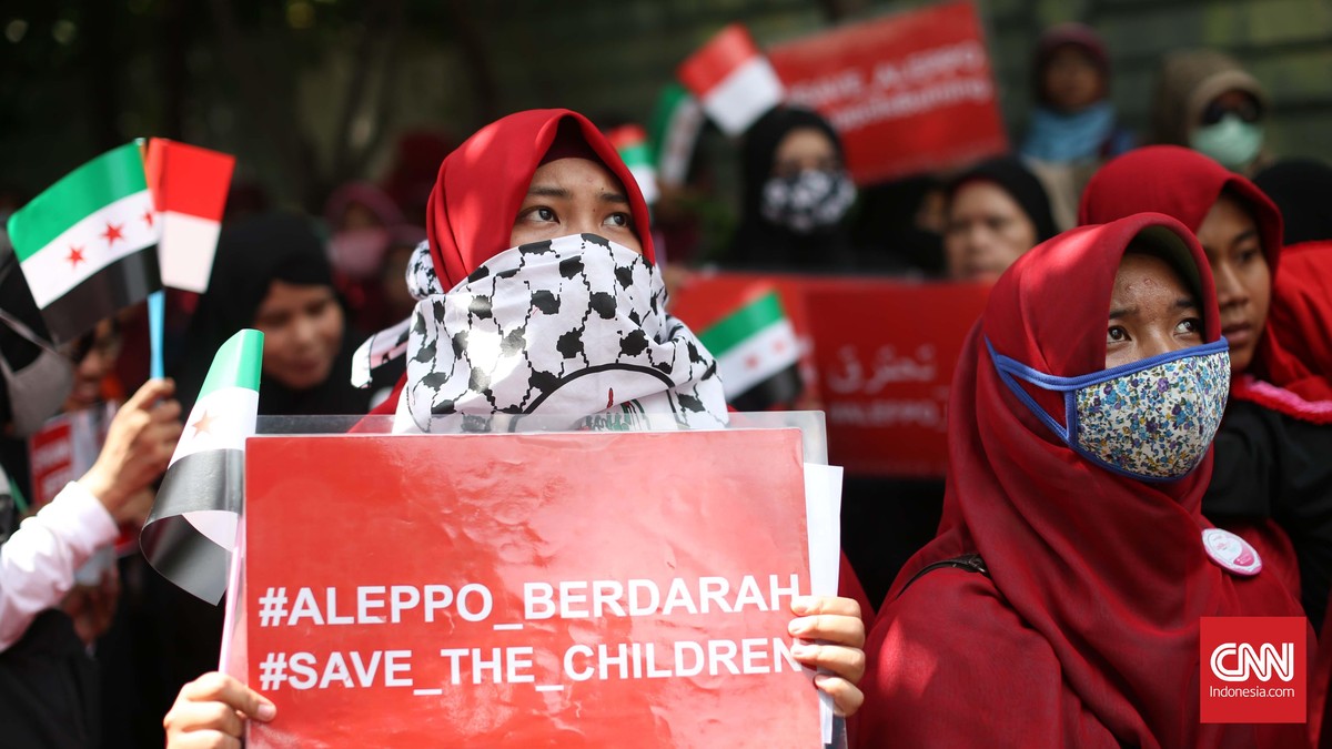 Protes Kekerasan di Aleppo, Aktivis Berdemo di Kedubes Suriah
