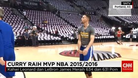 Stephen Curry Pertahankan Gelar Pemain Terbaik NBA