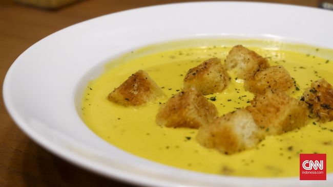Dikenal sebagai ahli menu pancake, Pancious berinovasi dengan menyajikan Roasted Carrot Soup.