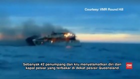 Ledakan di Ruang Mesin, Kapal Pesiar Australia Terbakar