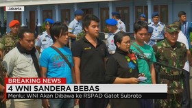Menlu Sambut Kedatangan 4 ABK Korban Penyanderaan Abu Sayyaf