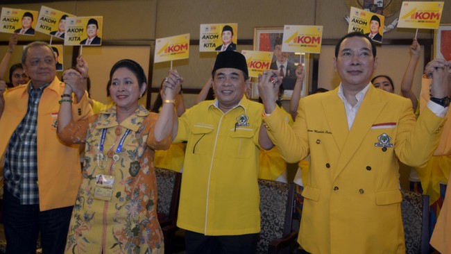 Hutomo Mandala Putera alias Tommy Soeharto dipercaya menjabat Anggota Dewan Pembina dalam kepengurusan Golkar masa bakti 2016-2019