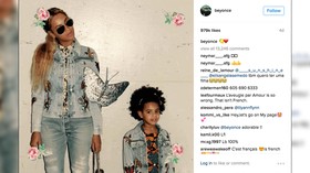Gaya Rocker Gucci ala Beyonce dan 'Kembaran Kecilnya'