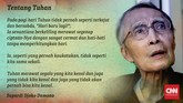 FOTO: Delapan Kidung Sapardi Djoko Damono Penyair Sapardi Djoko Damono meninggal dunia di usia 80 tahun pada Minggu (19/7) pagi. Berikut delapan kidung Sapardi Djoko Damono.
