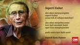 FOTO: Delapan Kidung Sapardi Djoko Damono Penyair Sapardi Djoko Damono meninggal dunia di usia 80 tahun pada Minggu (19/7) pagi. Berikut delapan kidung Sapardi Djoko Damono.