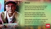 FOTO: Delapan Kidung Sapardi Djoko Damono Penyair Sapardi Djoko Damono meninggal dunia di usia 80 tahun pada Minggu (19/7) pagi. Berikut delapan kidung Sapardi Djoko Damono.