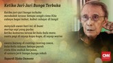 FOTO: Delapan Kidung Sapardi Djoko Damono Penyair Sapardi Djoko Damono meninggal dunia di usia 80 tahun pada Minggu (19/7) pagi. Berikut delapan kidung Sapardi Djoko Damono.