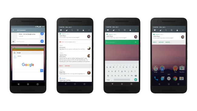 Beberapa fitur Android N diperkenalkan dalam konferensi pengembang aplikasi Google I/O di Mountain View, Calfornia, Amerika Serikat.