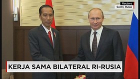 Joko Widodo dan Vladimir Putin Bekerja Sama Perangi Illegal F