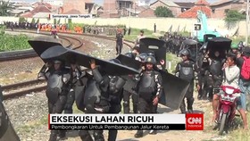 Pembongkaran Untuk Pembangunan Jalur Kereta, Ricuh