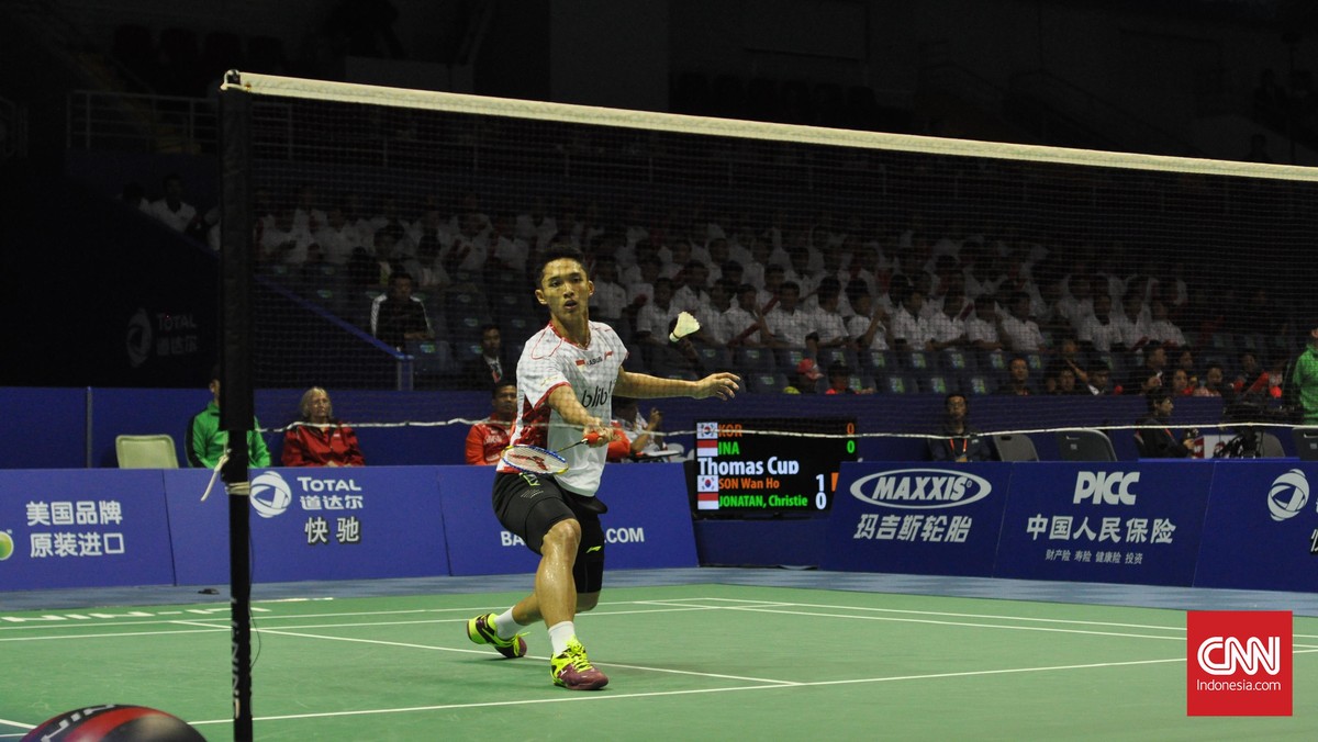 Potret Kemenangan Indonesia atas Korsel di Semifinal Thomas