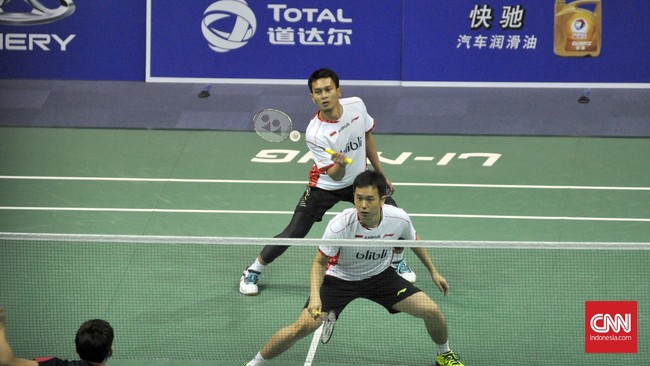 Potret Kemenangan Indonesia atas Korsel di Semifinal Thomas