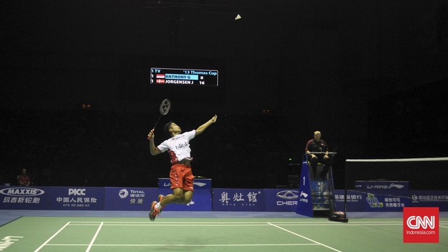 Anthony Ginting secara mengejutkan menundukkan unggulan pertama, Chen Long, di babak perempat final Australia Terbuka 2016.