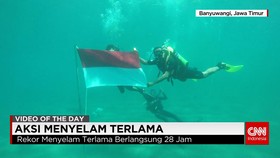 56 Nelayan Banyuwangi Pecahkan Rekor Selam Estafet 28 Jam