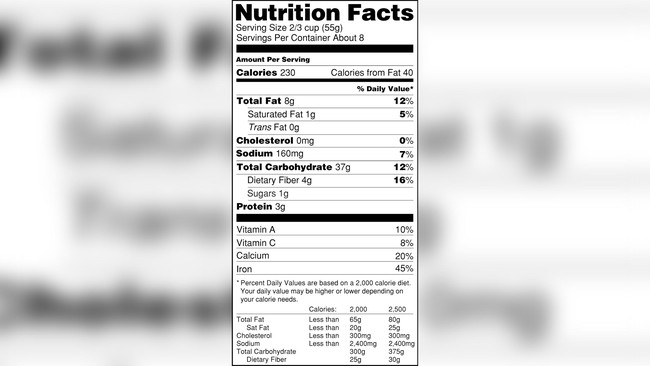 FDA meluncurkan format terbaru label informasi gizi demi memudahkan masyarakat melihat kandungan nutrisi makanan.