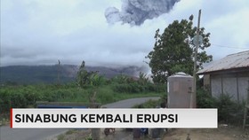 Erupsi Gunung Sinabung Kembali Terjadi