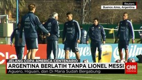 Lionel Messi Absen Dalam Latihan Tim Nasional Argentina