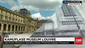 Seniman Menyembunyikan Museum Louvre
