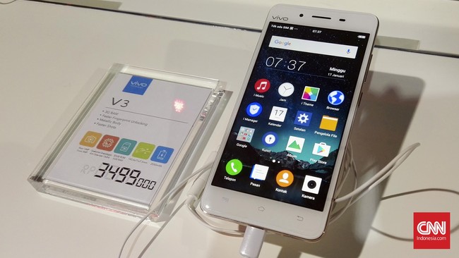Produsen ponsel China, Vivo, memperkenalkan dua seri peranti genggam terbarunya, yakni V3 dan V3Max.