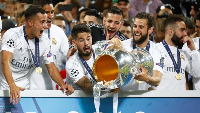 Total dari 14 kali lolos ke final Liga Champions, Los Blancos mengantongi 11 piala. Madrid juga sukses memenangi trofi dalam lima partai puncak terakhir.