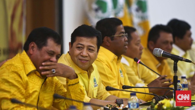 Nurdin Halid memastikan, sanksi pemberhentian sementara dilakukan Golkar tanpa memandang jabatan, mulai ketua umum hingga kader di level terbawah.