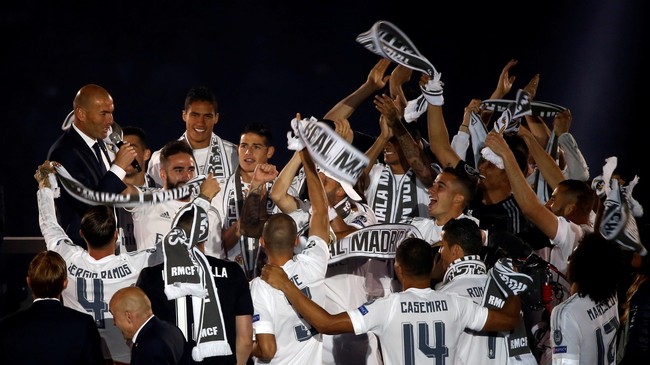 Juara Liga Champions musim lalu, Real Marid menjadi yang teratas dalam daftar peringkat klub oleh UEFA berdasarkan hasil Liga Champions dan Liga Europa.