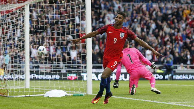 Winger muda Manchester United, Marcus Rashford, menyebut timnas Inggris antusias menatap Piala Dunia 2018.